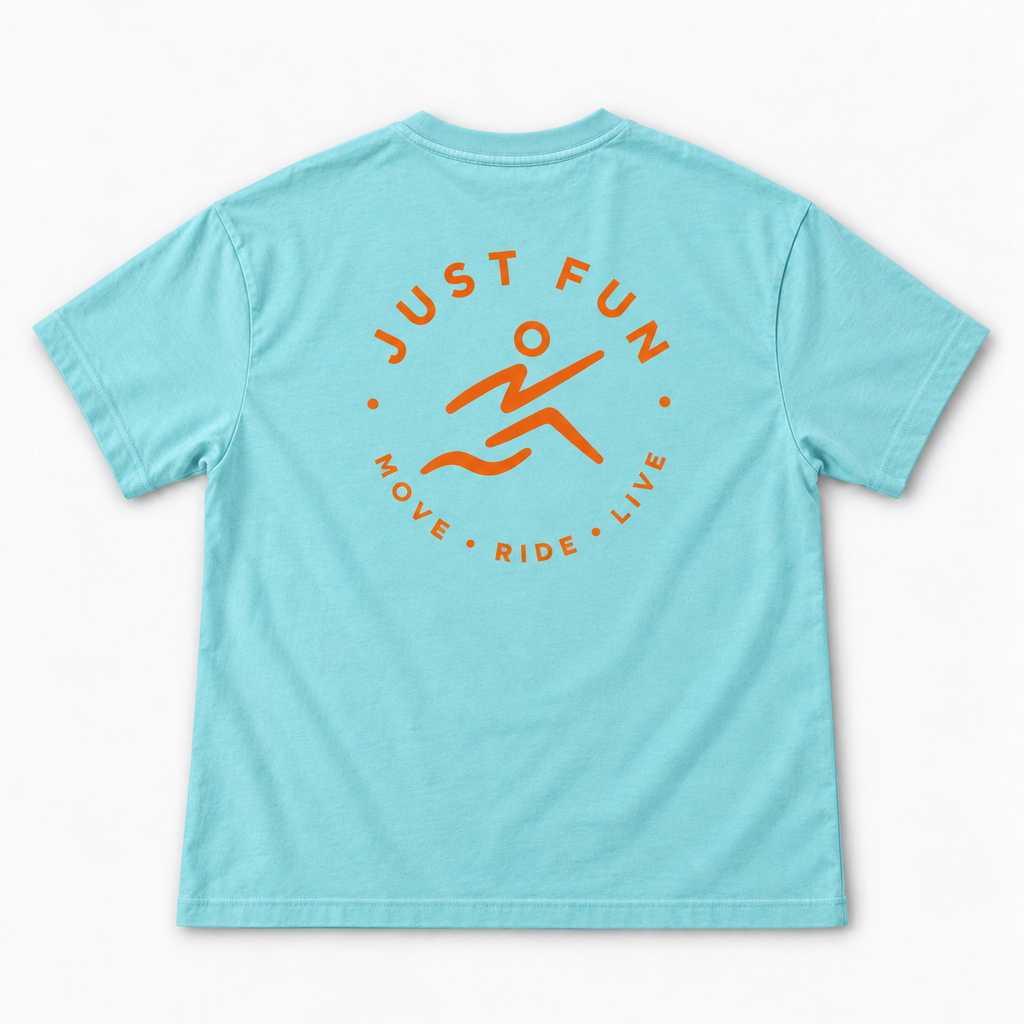 T-Shirt Turchese-Arancione