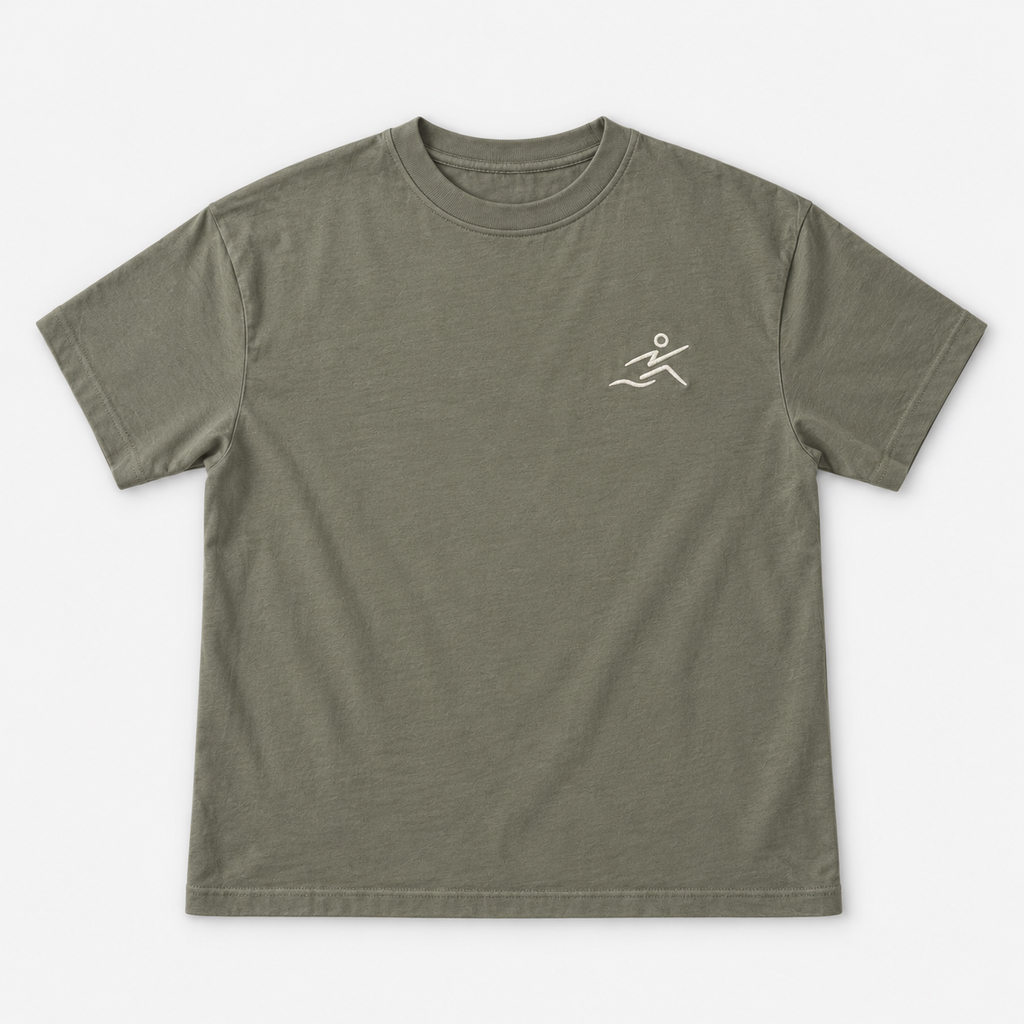 T-Shirt Oliva-Crema