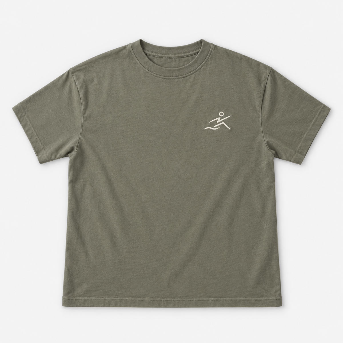 T-Shirt Oliva-Crema