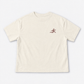 T-Shirt Bianco spento - Bordeaux