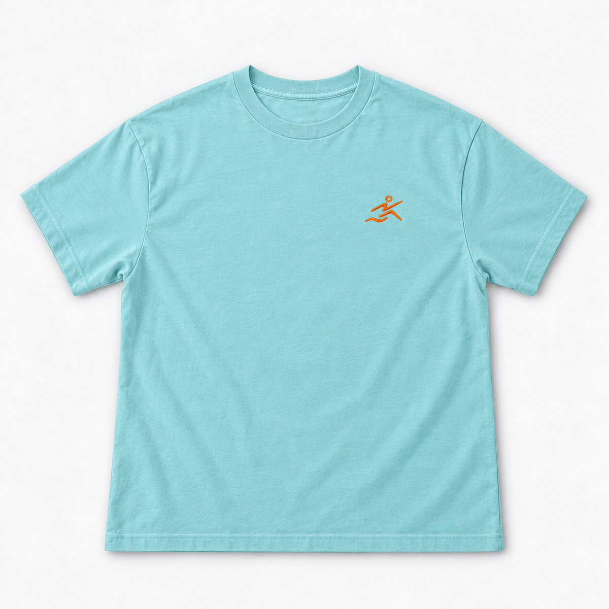 T-Shirt Turchese-Arancione
