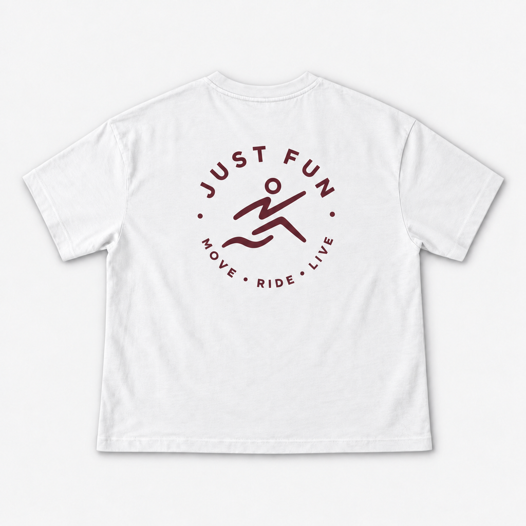T-Shirt Bianco panna-Bordeaux