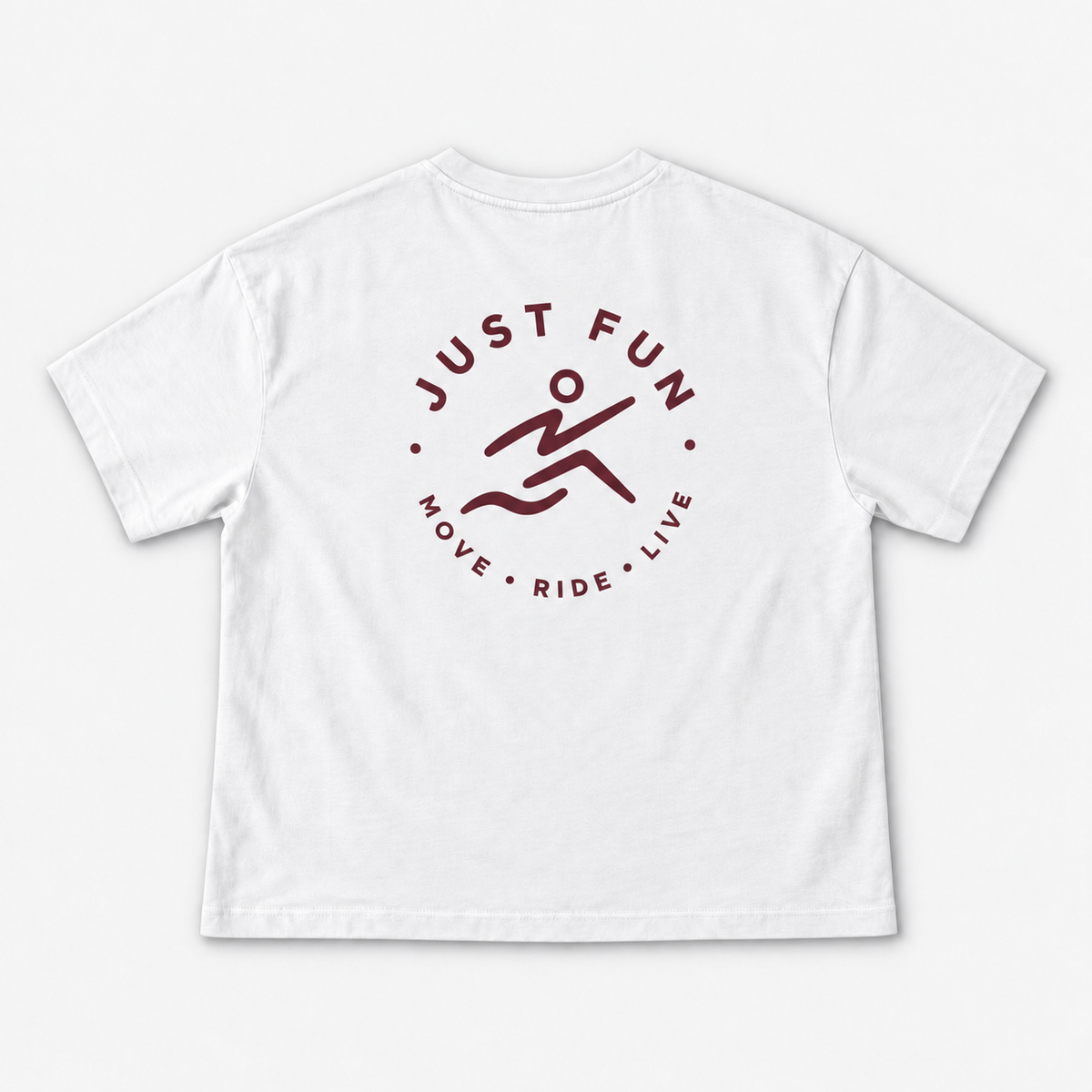 T-Shirt Bianco panna-Bordeaux