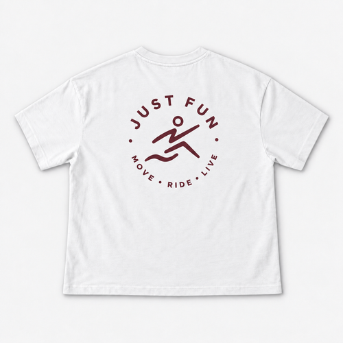 T-Shirt Bianco panna-Bordeaux