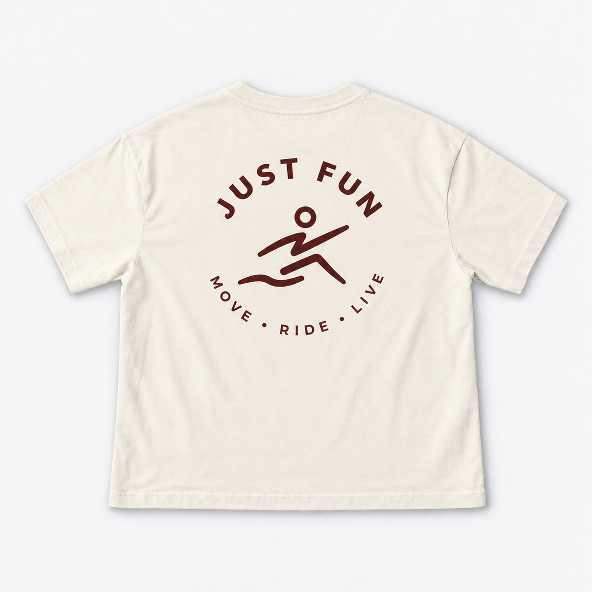 T-Shirt Bianco spento - Bordeaux