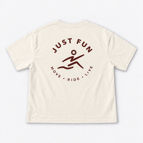 T-Shirt Bianco spento - Bordeaux